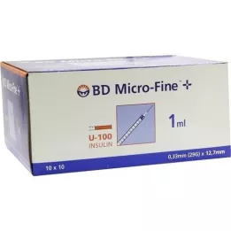 BD MICRO-FINE+ Insulinespr.1 ml U100 12,7 mm, 100X1 ml