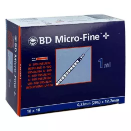 BD MICRO-FINE+ Insulinespr.1 ml U100 12,7 mm, 100X1 ml
