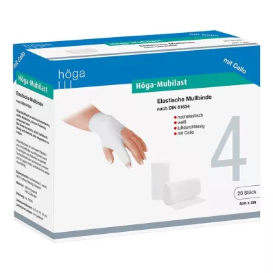 HÖGA-MUBILAST Fixatieverband 4 cmx4 w.cellofaan, 1 st
