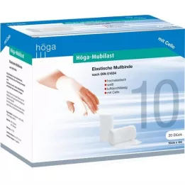 HÖGA-MUBILAST Fixatieverband 10 cmx4 w.cellofaan, 1 st