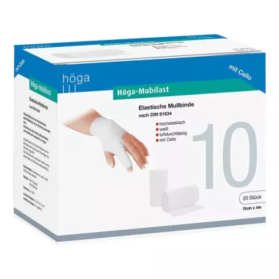 HÖGA-MUBILAST Fixatieverband 10 cmx4 w.cellofaan, 1 st
