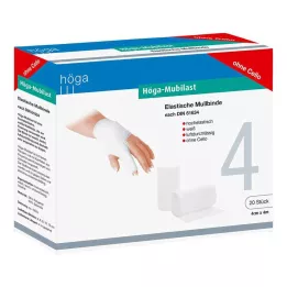 HÖGA-MUBILAST Fixatieverband 4 cmx4 m zonder cellofaan, 20 stuks