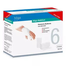 HÖGA-MUBILAST Fixatieverband 6 cmx4 m zonder cellofaan, 20 stuks