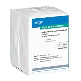 HÖGA-KOMPRESSEN OP 10x10 cm niet-steriel 8x, 100 stuks
