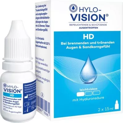 HYLO-VISION HD Oogdruppels, 2X15 ml