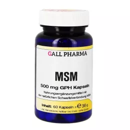 MSM 500 mg GPH Capsules, 60 stuks