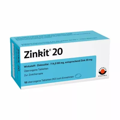 ZINKIT 20 omhulde tabletten, 50 stuks ZINKIT 20 omhulde tabletten, 50 stuks