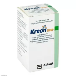 KREON 25.000 harde doppen met enteric-coated pellets, 50 stuks