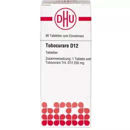 TUBOCURARE D 12 tabletten, 80 stuks