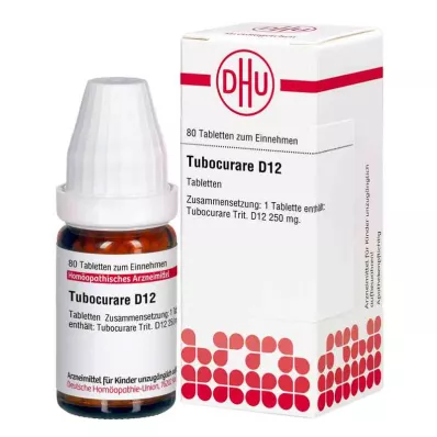 TUBOCURARE D 12 tabletten, 80 stuks TUBOCURARE D 12 tabletten, 80 stuks