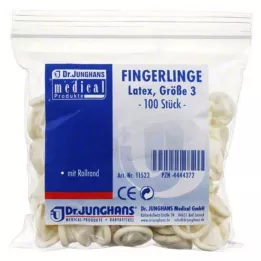 FINGERLING OP Latex maat 3 gerold, 100 stuks