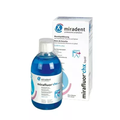 MIRADENT Mondspoeling mirafluor CHX 0,06%, 500 ml MIRADENT Mondspoeling mirafluor CHX 0,06%, 500 ml