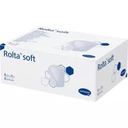 ROLTA Zacht synthetisch katoenen verband 6 cm x 3 m, 6 stuks