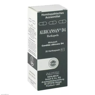 ALBICANSAN D 4 Capsules, 20 Capsules