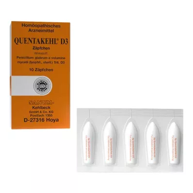 QUENTAKEHL D 3 zetpillen, 10 stuks QUENTAKEHL D 3 zetpillen, 10 stuks
