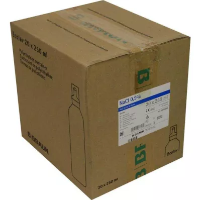 KOCHSALZLÖSUNG 0,9% B.Braun Ecolav spoeloplossing, 20X250 ml KOCHSALZLÖSUNG 0,9% B.Braun Ecolav spoeloplossing, 20X250 ml
