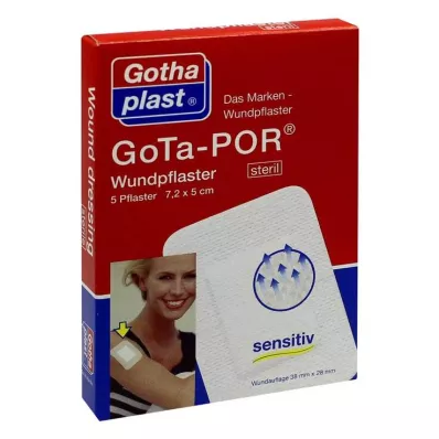 GOTA-POR Wondpleister 5x7,2 cm steriel, 5 stuks GOTA-POR Wondpleister 5x7,2 cm steriel, 5 stuks