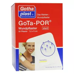 GOTA-POR Wondpleister 5x7,2 cm steriel, 50 stuks
