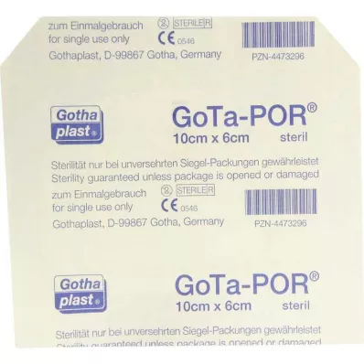 GOTA-POR Wondpleister steriel 60x100 mm, 1 st GOTA-POR Wondpleister steriel 60x100 mm, 1 st