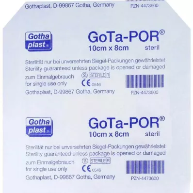 GOTA-POR Wondpleister steriel 80x100 mm, 1 st