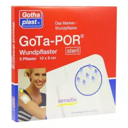 GOTA-POR Wondpleister steriel 80x100 mm, 5 st