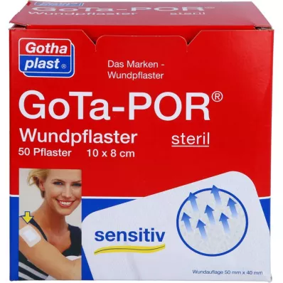 GOTA-POR Wondpleister steriel 80x100 mm, 50 st