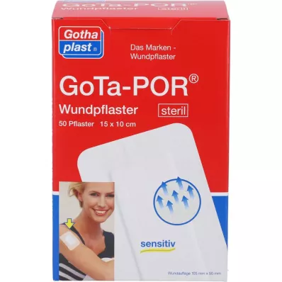 GOTA-POR Wondpleister steriel 100x150 mm, 50 st