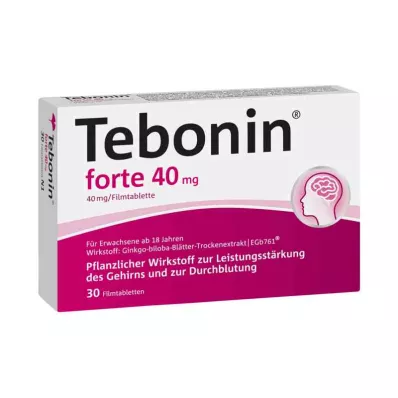 TEBONIN forte 40 mg filmomhulde tabletten, 30 st