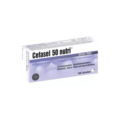 CEFASEL 50 nutri selenium tabs, 100 stuks
