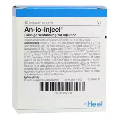 AN-IO Injeel ampullen, 10 stuks AN-IO Injeel ampullen, 10 stuks