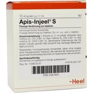 APIS INJEEL S Ampullen, 10 stuks