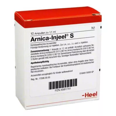ARNICA INJEEL S Ampullen, 10 stuks ARNICA INJEEL S Ampullen, 10 stuks