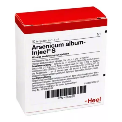 ARSENICUM ALBUM INJEEL S Ampullen, 10 stuks ARSENICUM ALBUM INJEEL S Ampullen, 10 stuks
