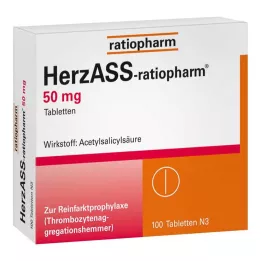 HERZASS-ratiopharm 50 mg tabletten, 100 st