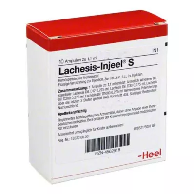 LACHESIS INJEEL S Ampullen, 10 stuks LACHESIS INJEEL S Ampullen, 10 stuks