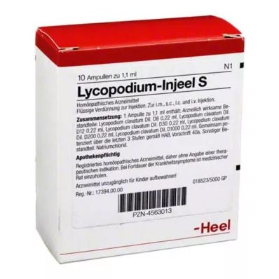 LYCOPODIUM INJEEL S Ampullen, 10 stuks