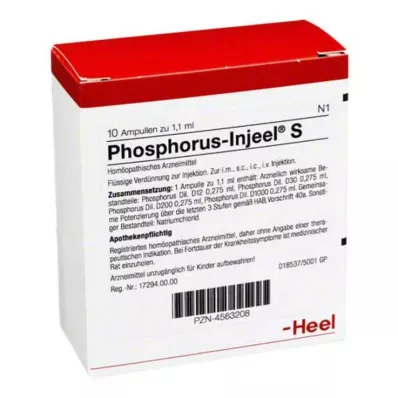 PHOSPHORUS INJEEL S Ampullen, 10 stuks