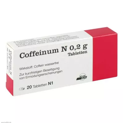 COFFEINUM N 0,2 g tabletten, 20 stuks