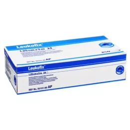 LEUKOFIX Verbandpleister 1,25 cm x 5 m, 24 st