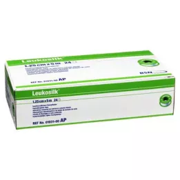 LEUKOSILK 1,25 cmx5 m, 24 stuks