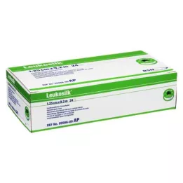 LEUKOSILK 1,25 cmx9,2 m, 24 stuks