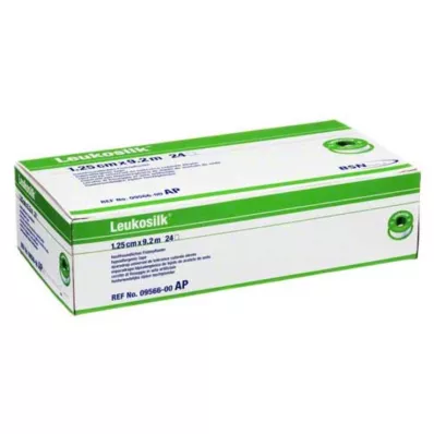 LEUKOSILK 1,25 cmx9,2 m, 24 stuks LEUKOSILK 1,25 cmx9,2 m, 24 stuks