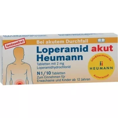 LOPERAMID Akut Heumann tabletten, 10 stuks