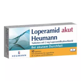 LOPERAMID Akut Heumann tabletten, 10 stuks