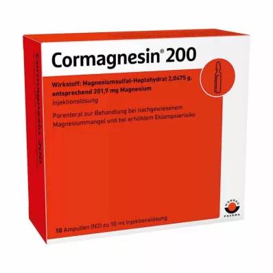 CORMAGNESIN 200 ampullen, 10X10 ml