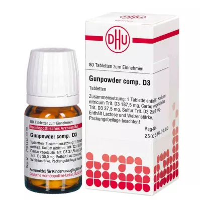 GUNPOWDER comp.D 3 tabletten, 80 stuks