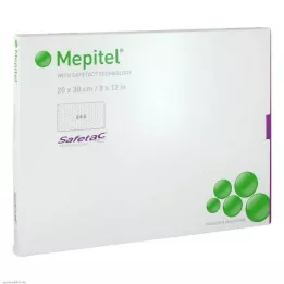 MEPITEL Siliconen gaasverband 20x30 cm steriel, 5 stuks