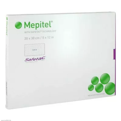 MEPITEL Siliconen gaasverband 20x30 cm steriel, 5 stuks