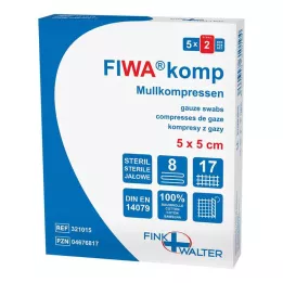 MULLKOMPRESSEN 5x5 cm steriel 8x, 5X2 St