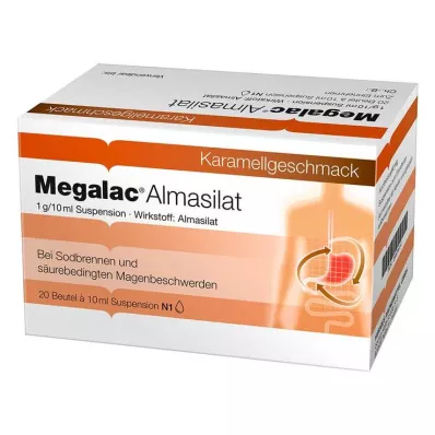 Megalac Almasilaat-suspensie, 20X10 ml Megalac Almasilaat-suspensie, 20X10 ml